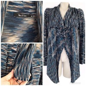 NIC+ZOE Sweaters - NIC + ZOE BLUE SPACE DYE OPEN SWEATER CARDIGAN M NIC+ZOE Sweaters - NIC + ZOE BLUE SPACE DYE OPEN SWEATER CARDIGAN M